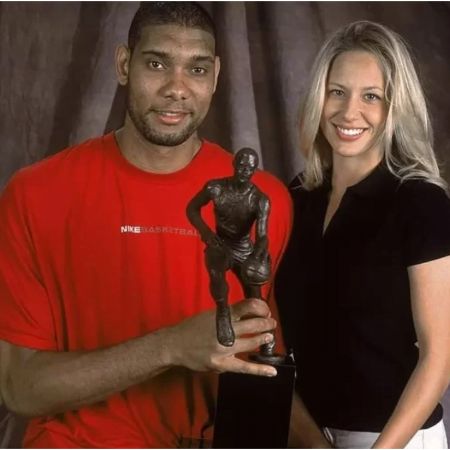 Amy Sherrill and her ex-husband, Tim Duncan.